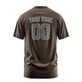 Custom Brown Dark Grey T-Shirt