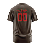 Custom Brown Red T-Shirt