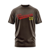Custom Brown Red T-Shirt