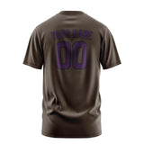 Custom Brown Purple T-Shirt