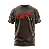 Custom Brown Red T-Shirt