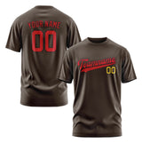 Custom Brown Red T-Shirt