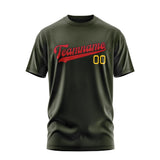 Custom Olive Red T-Shirt