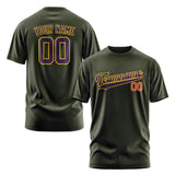 Custom Olive Purple T-Shirt