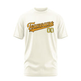 Custom Cream Yellow T-Shirt