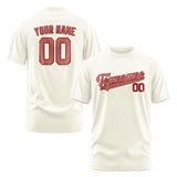 Custom Cream Copper Rose T-Shirt