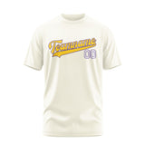 Custom Cream Gold T-Shirt