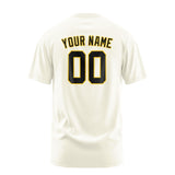 Custom Cream Black T-Shirt