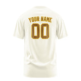 Custom Cream Khaki T-Shirt