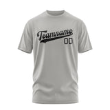 Custom Gray Black T-Shirt