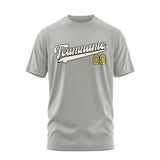 Custom Gray Cream T-Shirt