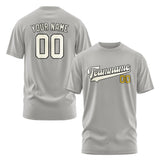 Custom Gray Cream T-Shirt