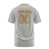Custom Gray Light Khaki T-Shirt