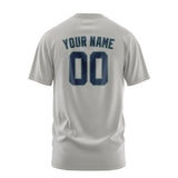 Custom Gray Blue T-Shirt