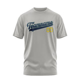 Custom Gray Blue T-Shirt