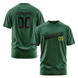 Custom Green Black T-Shirt
