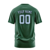 Custom Green Light Blue T-Shirt