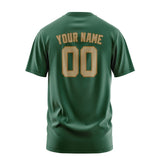 Custom Green Light Khaki T-Shirt