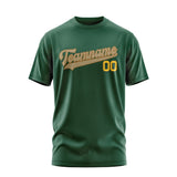 Custom Green Light Khaki T-Shirt