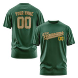 Custom Green Light Khaki T-Shirt