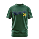 Custom Green Blue T-Shirt