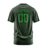Custom Dark Green Emerald Green T-Shirt