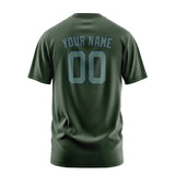 Custom Dark Green Blue Green T-Shirt