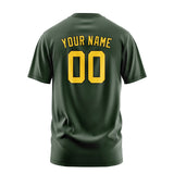Custom Dark Green Gold T-Shirt