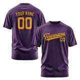 Custom Purple Yellow T-Shirt
