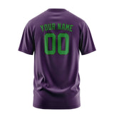 Custom Purple Emerald Green T-Shirt
