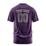 Custom Purple Dark Grey T-Shirt