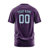 Custom Purple Light Blue T-Shirt