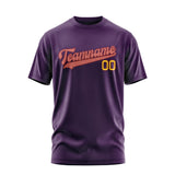 Custom Purple Copper Rose T-Shirt