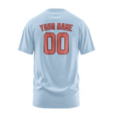 Custom Light Blue Copper Rose T-Shirt