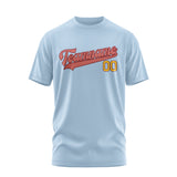 Custom Light Blue Copper Rose T-Shirt