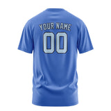 Custom Sky Blue Light Blue T-Shirt