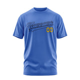 Custom Sky Blue Sky Blue T-Shirt