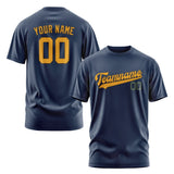 Custom Blue Yellow T-Shirt