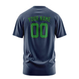 Custom Blue Emerald Green T-Shirt
