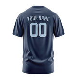 Custom Blue Light Blue T-Shirt