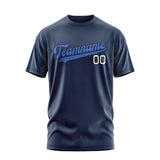 Custom Blue Sky Blue T-Shirt