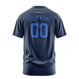 Custom Blue Sky Blue T-Shirt