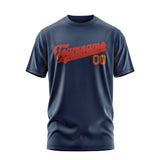Custom Blue Coral Red T-Shirt