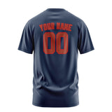 Custom Blue Coral Red T-Shirt