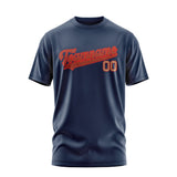 Custom Blue Coral Red T-Shirt