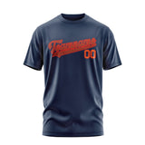 Custom Blue Coral Red T-Shirt