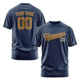 Custom Blue Khaki T-Shirt