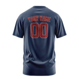 Custom Blue Crimson Red T-Shirt