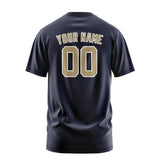 Custom Navy Light Khaki T-Shirt