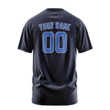 Custom Navy Sky Blue T-Shirt